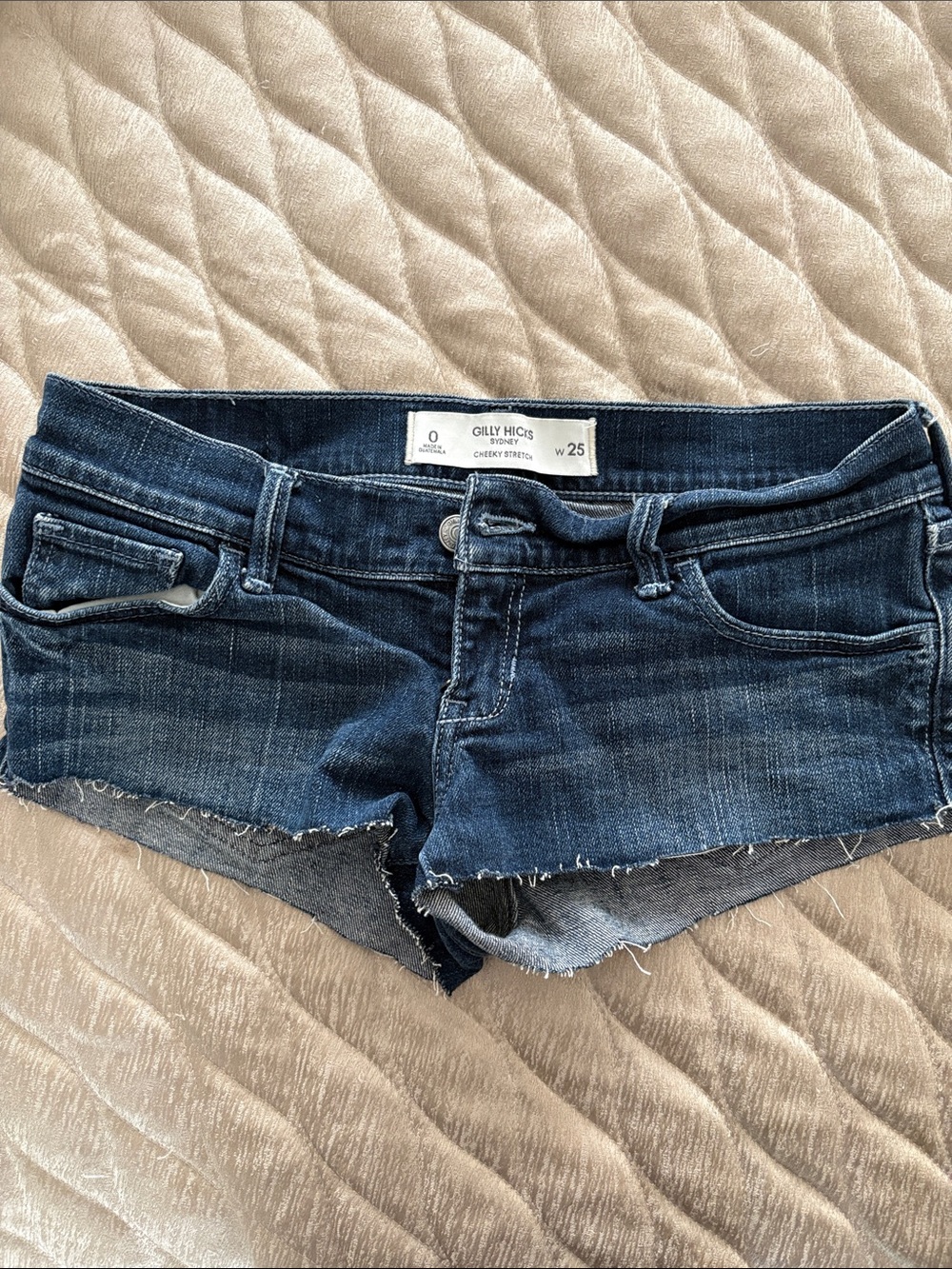 Gilly Hicks Dark Indigo Denim Cutoff Shorts